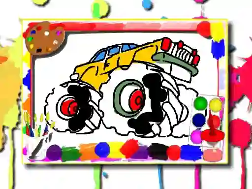 Monster Truck Coloring Book — безплатна онлайн игра