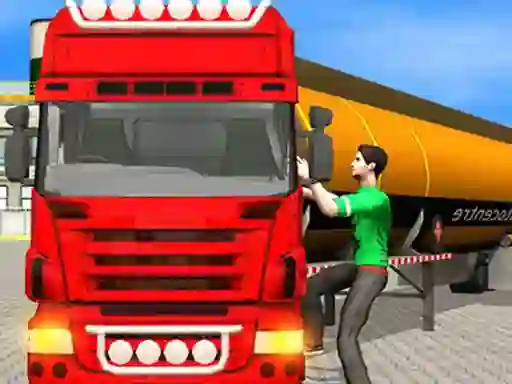 Oil Tanker Transporter Truck Simulator — безплатна онлайн игра