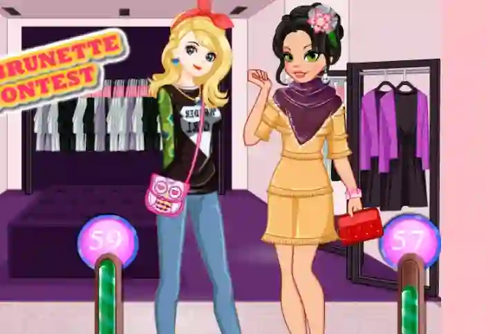 Blonde Vs Brunette Beauty Contest — безплатна онлайн игра