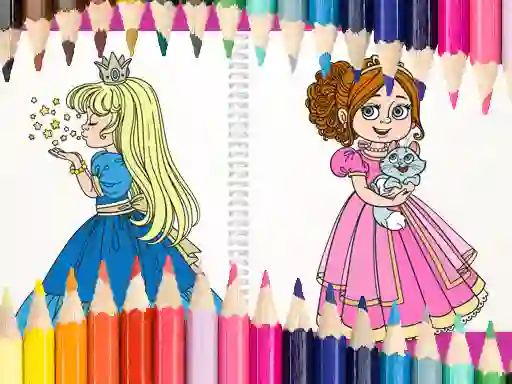 Beautiful Princess Coloring Book — безплатна онлайн игра