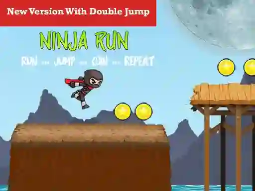 Ninja Run Double Jump — безплатна онлайн игра