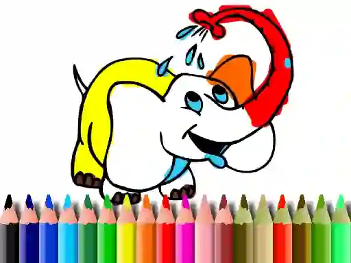 Back To School: Elephant coloring — безплатна онлайн игра