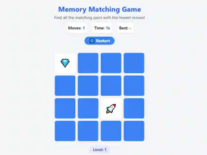 Memory Matching Game — безплатна онлайн игра