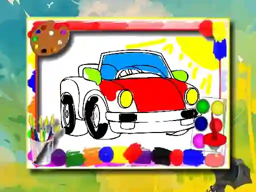 Cartoon Cars Coloring Book — безплатна онлайн игра