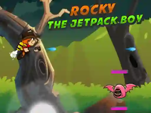 Rocky The Jetpack Boy — безплатна онлайн игра