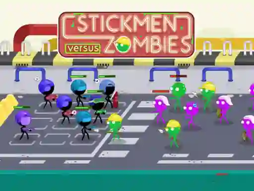 Stickmen Versus Zombies — безплатна онлайн игра