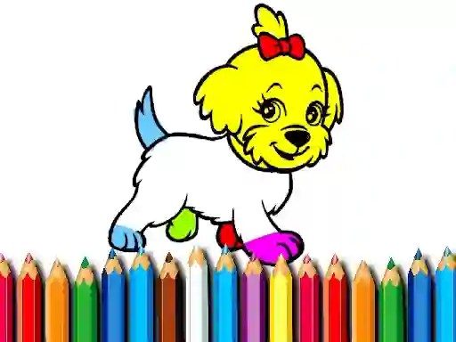 Back To School: Doggy Coloring Book — безплатна онлайн игра