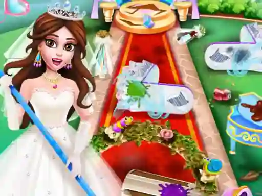 Princess Wedding Cleaning — безплатна онлайн игра