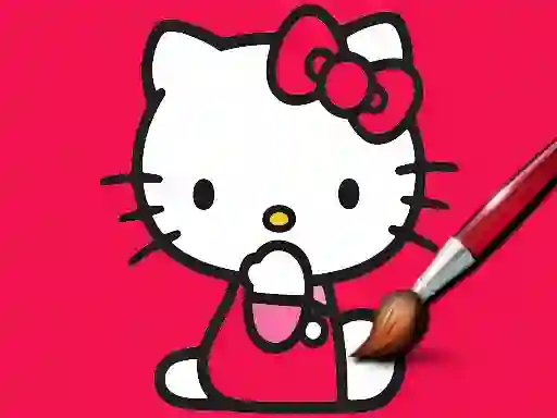 Easy Coloring Kitty — безплатна онлайн игра