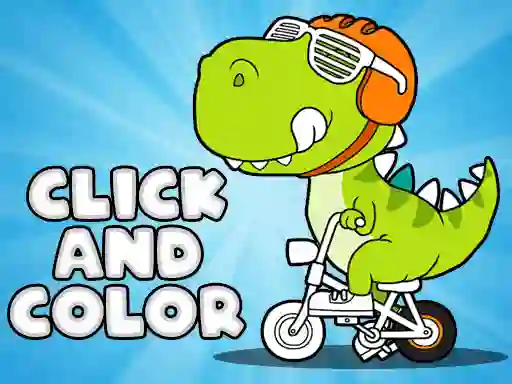 Click And Color Dinosaurs — безплатна онлайн игра