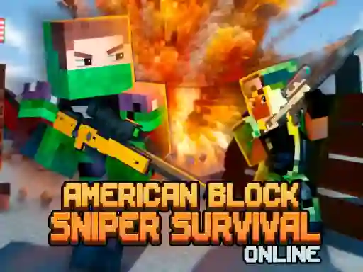 American Block Sniper Survival Online — безплатна онлайн игра