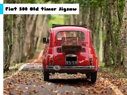 Fiat 500 Old Timer Jigsaw — безплатна онлайн игра