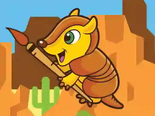 Happy Armadillo Coloring — безплатна онлайн игра
