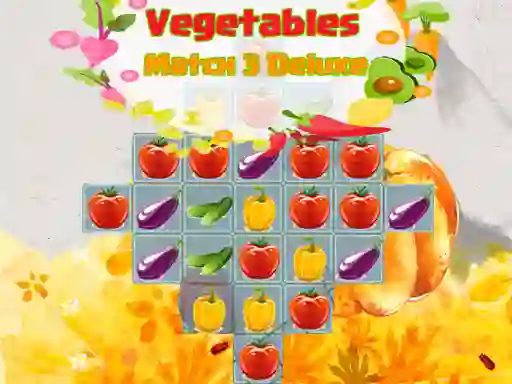 Vegetables Match 3 Deluxe — безплатна онлайн игра