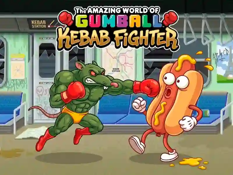 The Amazing World of Gumball Kebab Fighter — безплатна онлайн игра