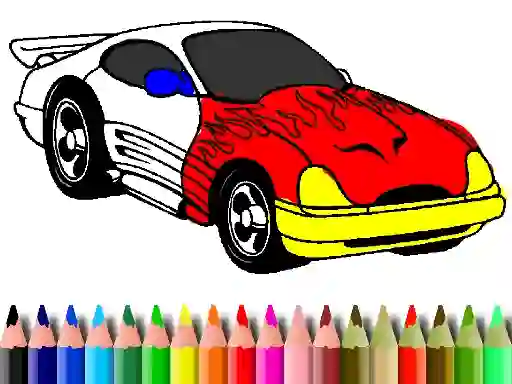 Back To School: Muscle Car Coloring — безплатна онлайн игра