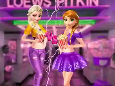 Ellie and Annie Movie Night — безплатна онлайн игра