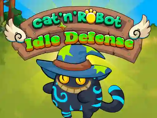 Cat'n' Robot Idle Defense — безплатна онлайн игра