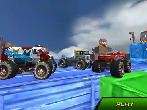 Monster Truck Stunts Sky Driving — безплатна онлайн игра