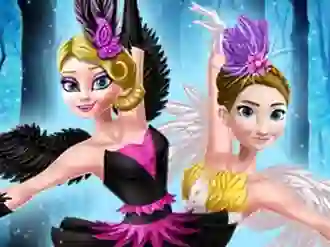 Ellie and Annie Black Swan and White Swan — безплатна онлайн игра