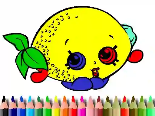 Back To School: Fruits Coloring Book — безплатна онлайн игра