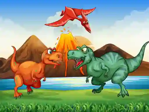 Colorful Dinosaurs Match 3 — безплатна онлайн игра