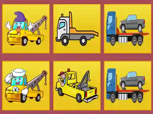 Tow Trucks Memory — безплатна онлайн игра