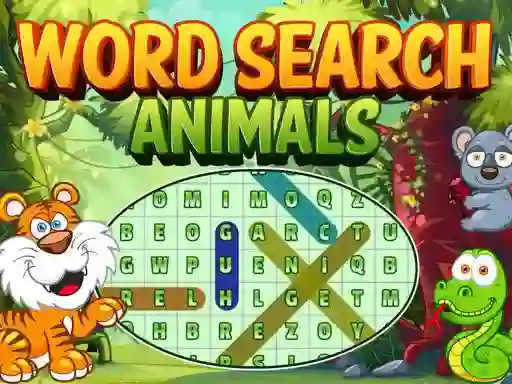 Word Search Animals — безплатна онлайн игра