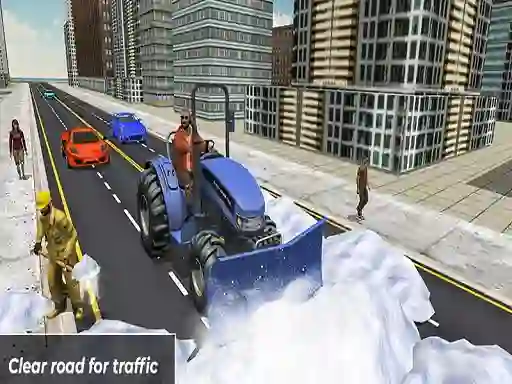 Grand Snow Clean Road Driving Simulator — безплатна онлайн игра