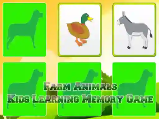 Farm Animals Kids Learning  Memory — безплатна онлайн игра