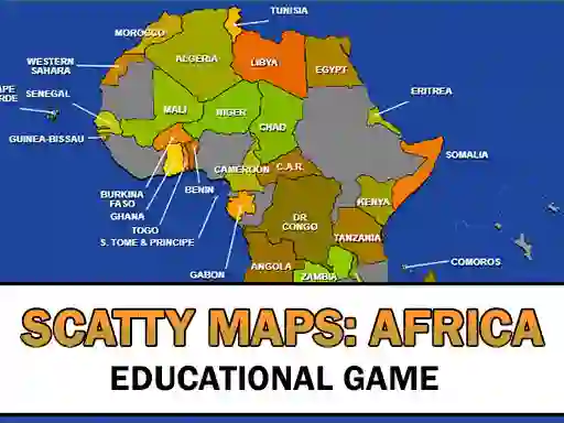 Scatty Maps Africa — безплатна онлайн игра