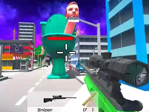 Skibidi Toilet FPS Shooting Survival — безплатна онлайн игра