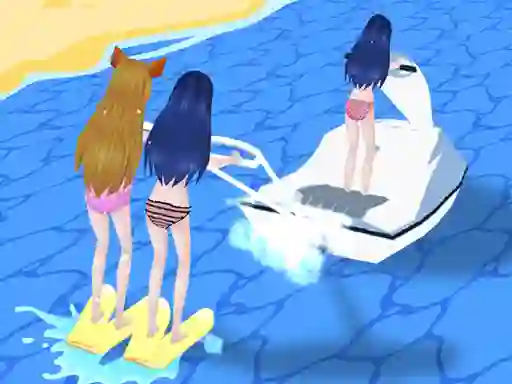 Girl Surfer 3D — безплатна онлайн игра