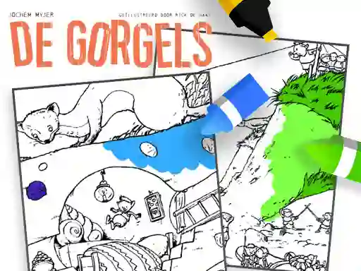 Coloring Gorgels — безплатна онлайн игра
