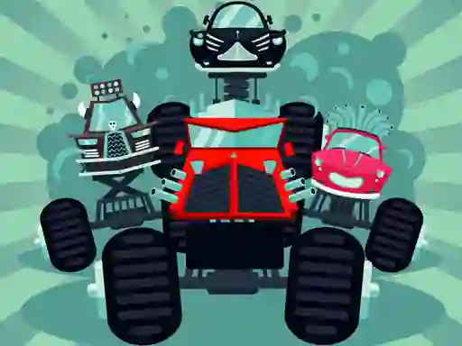 Crazy Monster Trucks Memory — безплатна онлайн игра
