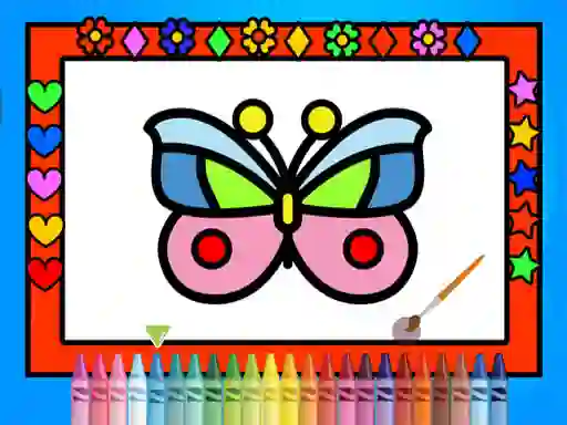 Color and Decorate Butterflies — безплатна онлайн игра
