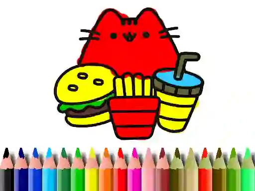 Back To School: Cute Cats Coloring — безплатна онлайн игра