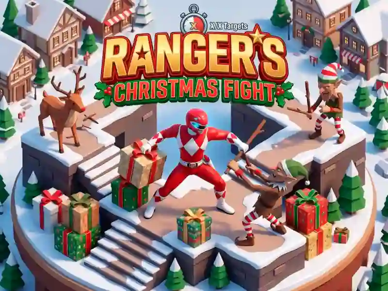 Power Rangers Christmas run — безплатна онлайн игра