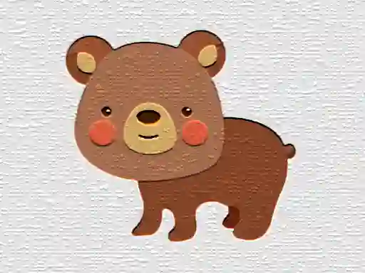 Cartoon Bear Puzzle — безплатна онлайн игра