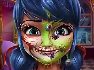 Dotted Girl Halloween Makeup — безплатна онлайн игра