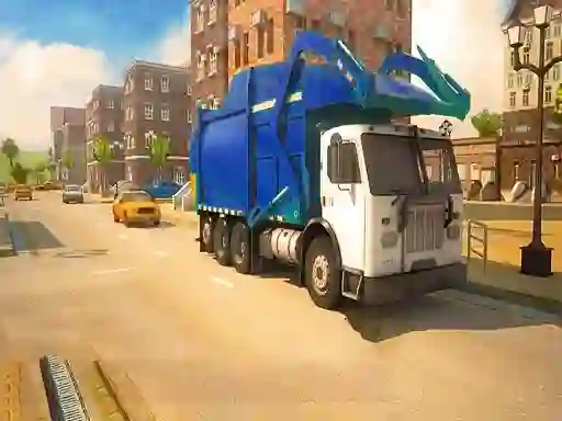 Road Garbage Dump Truck Driver — безплатна онлайн игра