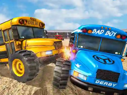 School Bus Demolition Derby — безплатна онлайн игра