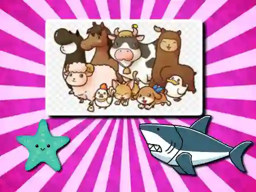 Animal Puzzle — безплатна онлайн игра