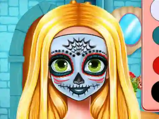 Sister's Halloween Face Paint — безплатна онлайн игра