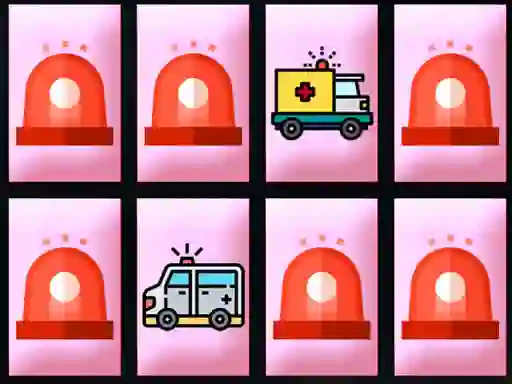 Ambulance Trucks Memory — безплатна онлайн игра