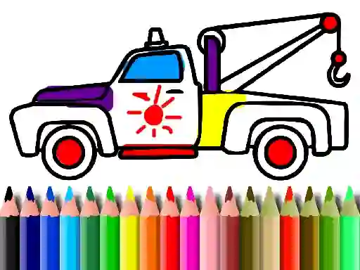 Back To School: Trucks Coloring — безплатна онлайн игра