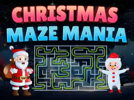 Christmas Maze Mania — безплатна онлайн игра