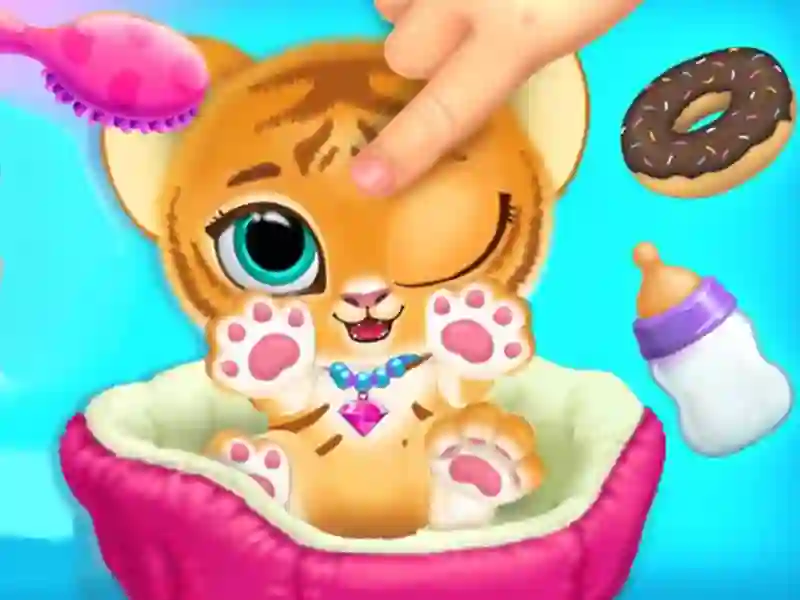 Baby Tiger Care — безплатна онлайн игра