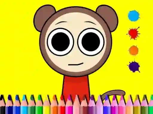 Sprunki Valentine Coloring book — безплатна онлайн игра