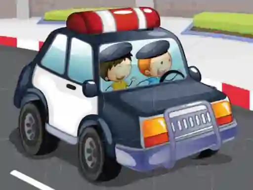 Police cars jigsaw — безплатна онлайн игра